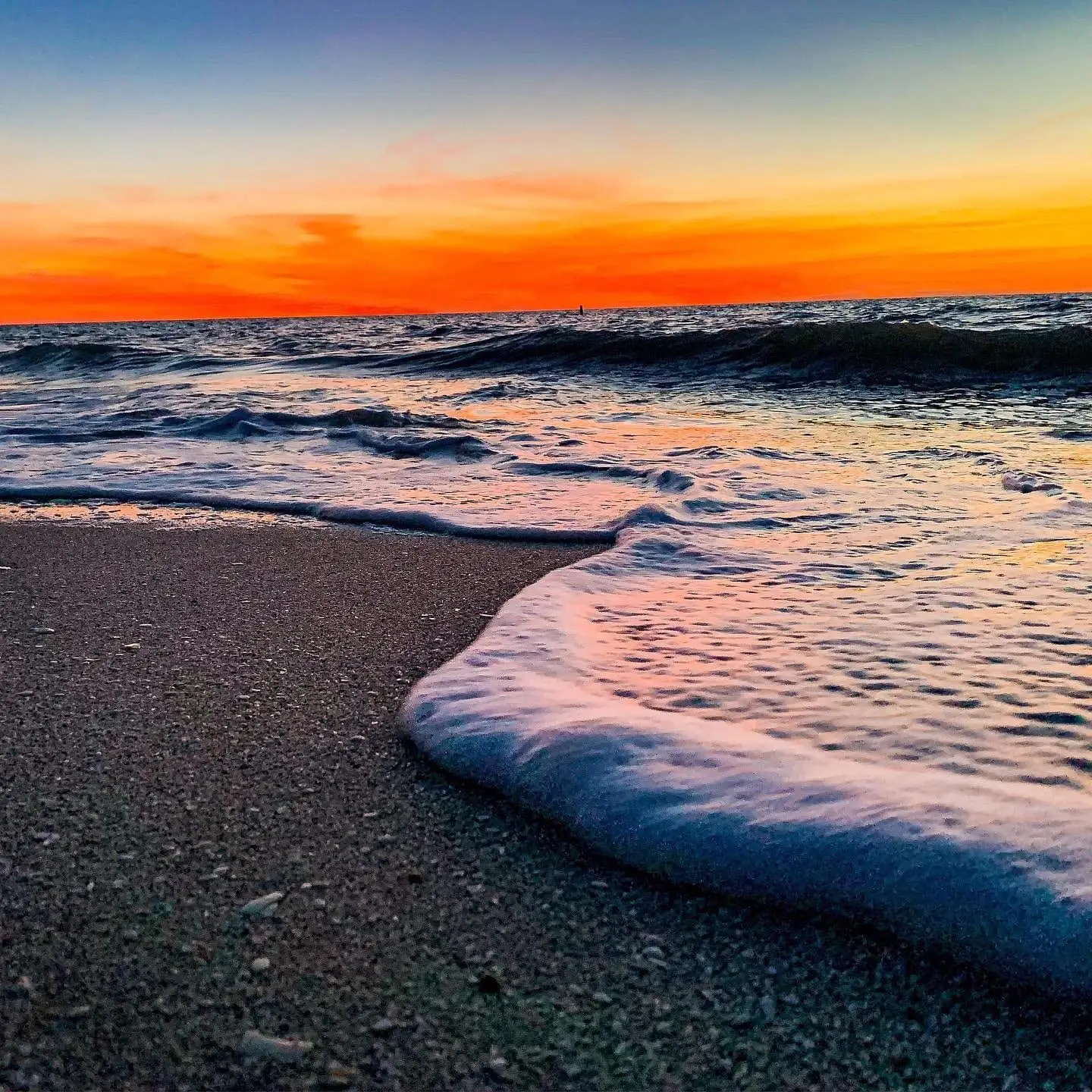 Photo of the Ocean at Sunset