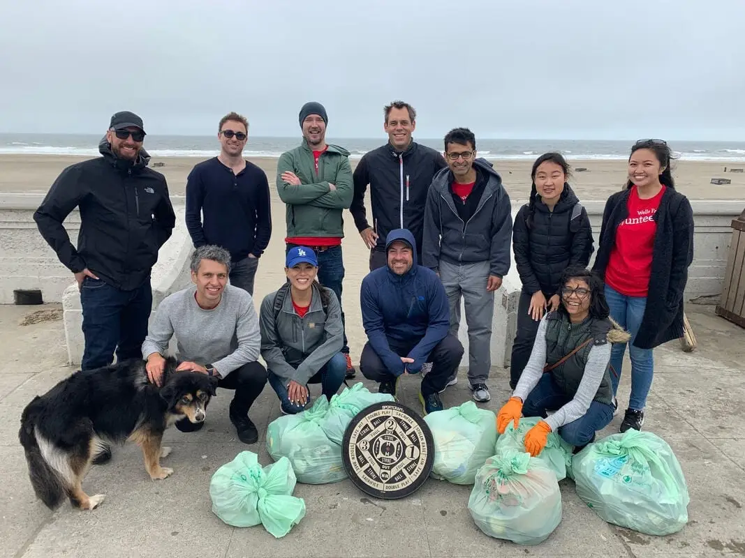 Beach-Cleanup-Volunteer-Create-A-Cleanup-Partnership-with-Wells-Fargo • Environmental Nonprofit Organization Beach-Cleanup-Volunteer-Create-A-Cleanup-Partnership-with-Wells-Fargo