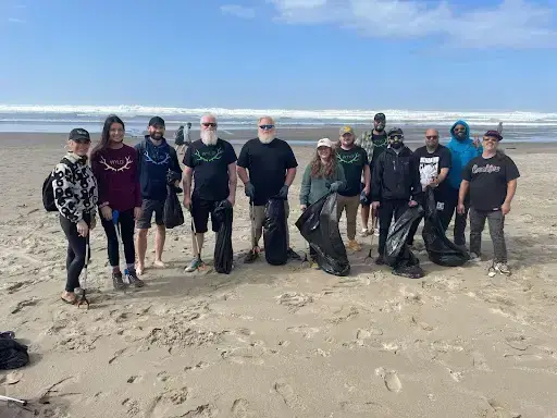 wyld-and-ocean-blue • Environmental Nonprofit Organization Wyld and Ocean Blue beach cleanup volunteers