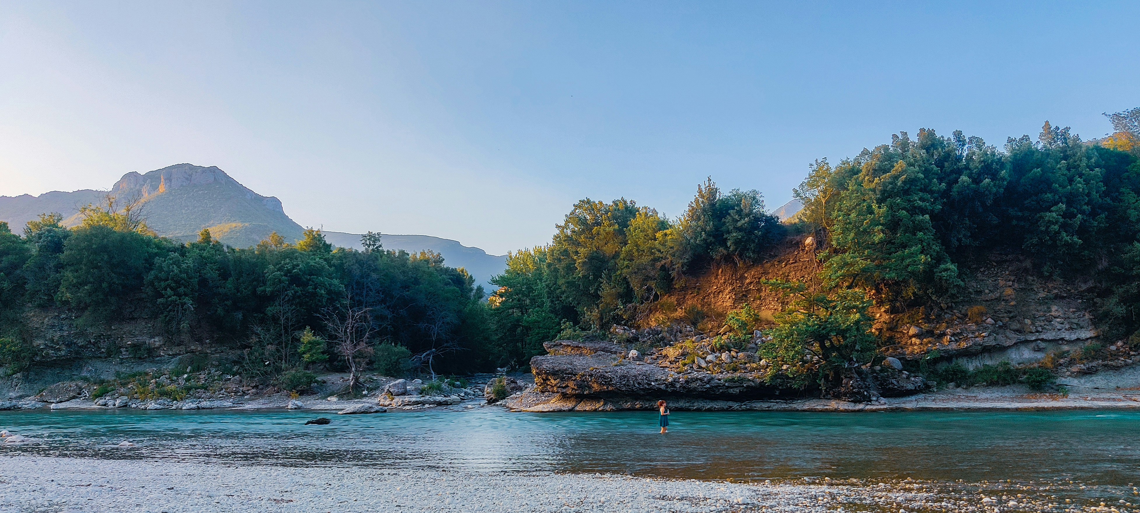 landscape of the Albanian River